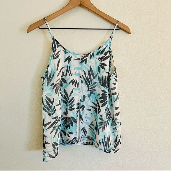 CHELSEA28 MESH Leaf See Through Halter Top Tank Top Size Small - Picture 4 of 7